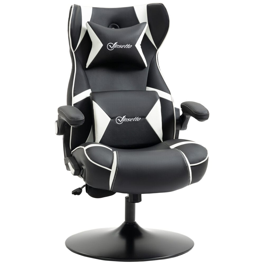 Gamingstuhl ergonomisch und höhenverstellbar Weiss – Produktfoto zeigt modernes Design, hochwertige Materialien und funktionale Eigenschaften ideal für Wohn- oder Arbeitsbereiche. Perfekt als Einrichtungsinspiration oder zur Produktpräsentation in einem Onlineshop.