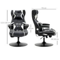 Gamingstuhl ergonomisch und höhenverstellbar Weiss – Produktfoto zeigt modernes Design, hochwertige Materialien und funktionale Eigenschaften ideal für Wohn- oder Arbeitsbereiche. Perfekt als Einrichtungsinspiration oder zur Produktpräsentation in einem Onlineshop.