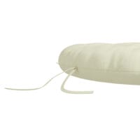 Gartenstuhlauflage mit 10 cm Polsterung für Mondstuhl, aus Polyester, Farbe Beige.