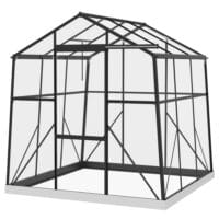 Gewächshaus Aluminium 192x192x204cm Treibhaus 3.68m²