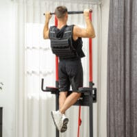Verstellbare Gewichtsweste 20kg mit reflektierenden Streifen.