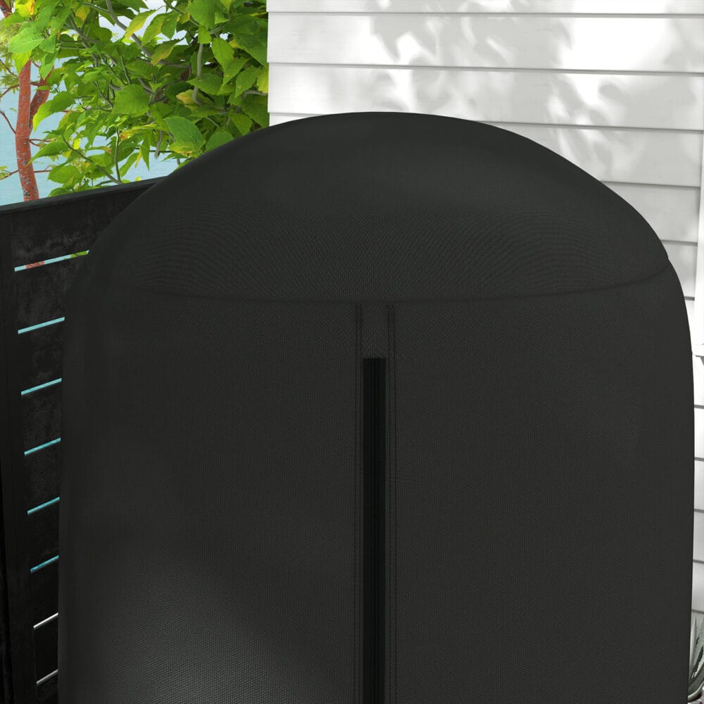Hängesessel-Abdeckung Ø128x190 cm, wasserdicht mit UV-Schutz, Farbe Schwarz.