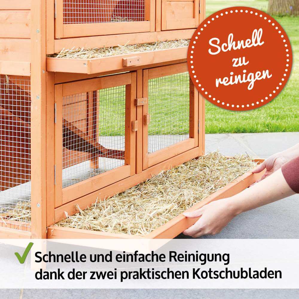 Hasenstall Kaninchenstall Mukkel ~ 2 Etagen