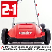 HECHT Elektro Vertikutierer 1420 für die Rasenpflege.