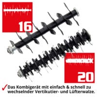 HECHT Elektro Vertikutierer 1420 für die Rasenpflege.