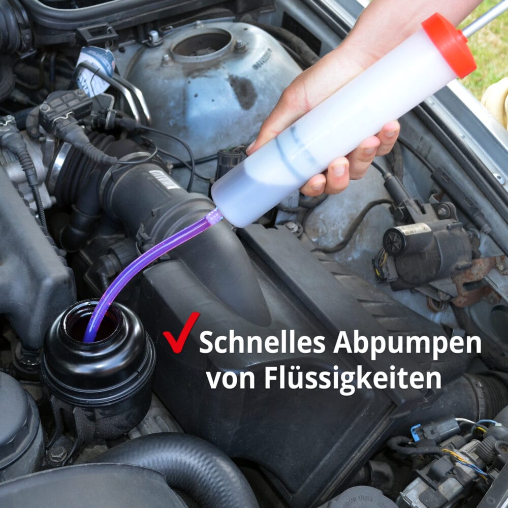 HECHT Profi Absaug Set mit Ölpumpe.