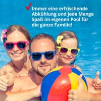 HECHT Stahlrohr Pool 3690 BLUESEA, 360x76cm.