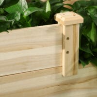 Hochbeet 3-stufig aus Tannenholz, ideal für Garten & Balkon, Naturfarbe.