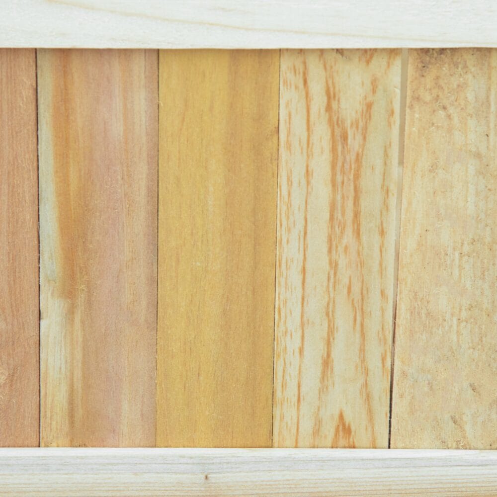 Hochbeet klappbar für Garten und Terrasse, aus Holz, Naturfarbe.