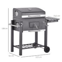 Holzkohlegrill Profi mit verstellbarer Kohleablage und Flaschenöffner 😊