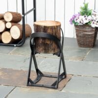Robuster manueller Holzspalter aus Karbonstahl, perfekt für das Spalten von Holzscheiten zu Hause oder beim Camping.
