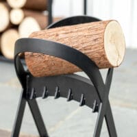 Robuster manueller Holzspalter aus Karbonstahl, perfekt für das Spalten von Holzscheiten zu Hause oder beim Camping.