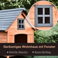 Hundehütte aus Holz 81 x 91 x 98  cm