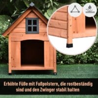 Hundehütte aus Holz 81 x 91 x 98  cm