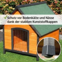 Hundehütte Balu XXL Wetterfest mit Dachluke