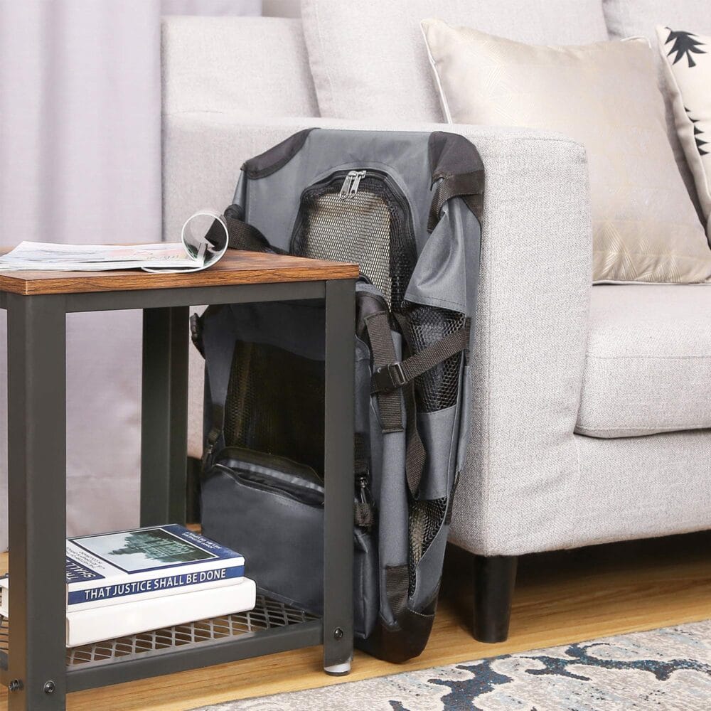 Faltbare leichte Hundetransportbox in Grau, 70x52x52cm Stoff