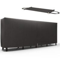 Kaminholzregal 240x36x99 cm, wasserabweisend, mit Tragetasche in Schwarz.