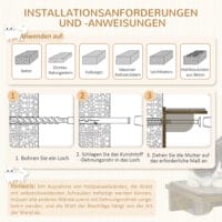 Braunes 8-teiliges Katzentreppen-Kletterwand-Set aus Sisal, als Katzenmöbel konzipiert, bietet einen anspruchsvollen Kletterparcours.