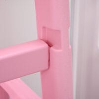 Rosa Kinderleiter Lernturm höhenverstellbar bis 65 kg, Montessori inspiriert für kleine Entdecker und ihre Sicherheit.