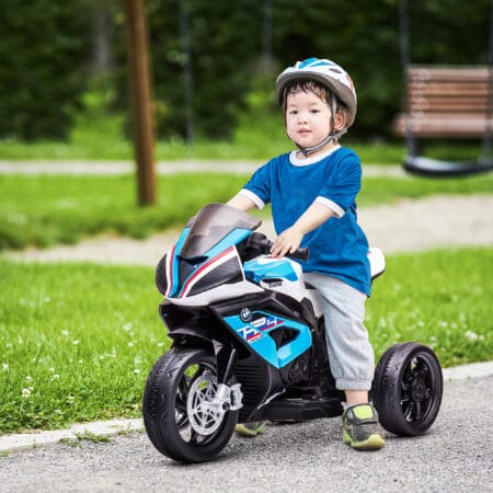 Rotes, sicheres Elektromotorrad für Kinder ab 18 Monaten, bietet Fahrspass unter sicheren Bedingungen.