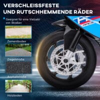 Rotes, sicheres Elektromotorrad für Kinder ab 18 Monaten, bietet Fahrspass unter sicheren Bedingungen.