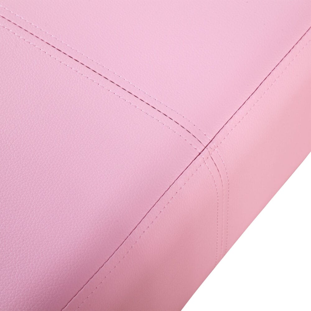 Rosa Kindersessel und Hocker Set, Grösse 83x42x41cm, ideal für das Kinderzimmer zum Spielen und Ausruhen.
