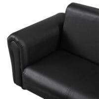 Schwarzes Kindersessel und Hocker Set, Grösse 83x42x41cm, bietet den Kleinsten einen gemütlichen und sicheren Platz zum Entspannen.