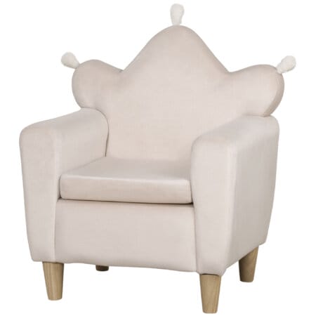 Ein hellrosa Kindersofa, das als Spielsofa für Kinder von 3 bis 7 Jahren geeignet ist.