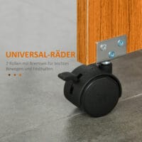 Klapptisch mit Rollen klappbare Arbeitsplatte Beistelltisch Weiss – Produktfoto zeigt modernes Design, hochwertige Materialien und funktionale Eigenschaften ideal für Wohn- oder Arbeitsbereiche. Perfekt als Einrichtungsinspiration oder zur Produktpräsentation in einem Onlineshop.