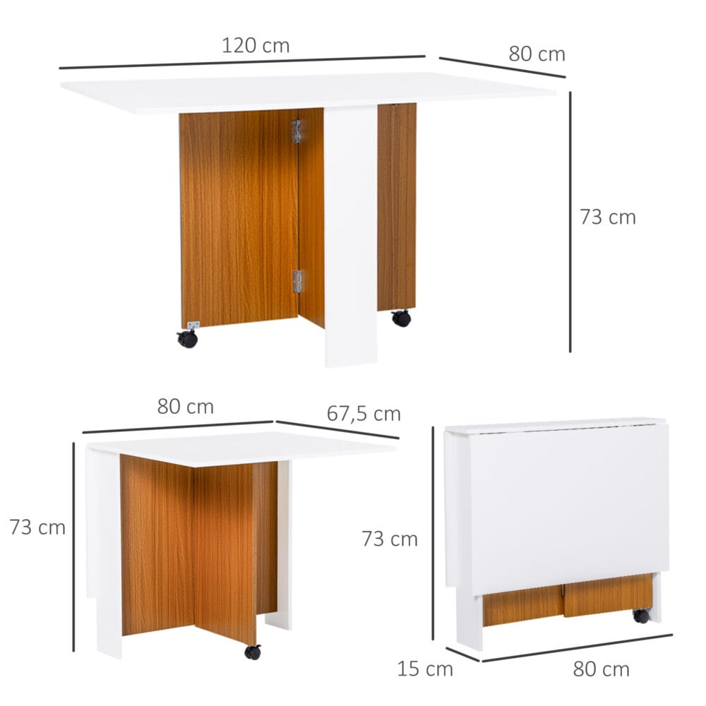 Klapptisch mit Rollen klappbare Arbeitsplatte Beistelltisch Weiss – Produktfoto zeigt modernes Design, hochwertige Materialien und funktionale Eigenschaften ideal für Wohn- oder Arbeitsbereiche. Perfekt als Einrichtungsinspiration oder zur Produktpräsentation in einem Onlineshop.