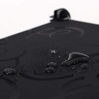 Kleiderschrank Stoffschrank mit Stangen Schwarz