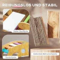 Mehrfarbiges 2-in-1 Klettergerüst für den Kinderspielplatz, das auch als Schaukelstuhl genutzt werden kann. Ideal für Kinder von 1-4 Jahren zur Förderung von Motorik und Gleichgewicht.