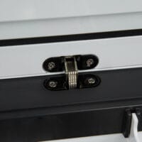 Kühlbox für Auto, 30L, elektrisch mit LCD-Anzeige, Farbe Weiß.
