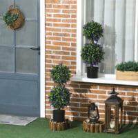 Künstliche Lavendelpflanzen 70 cm im 2er-Set in Grün für dekorative Zwecke.