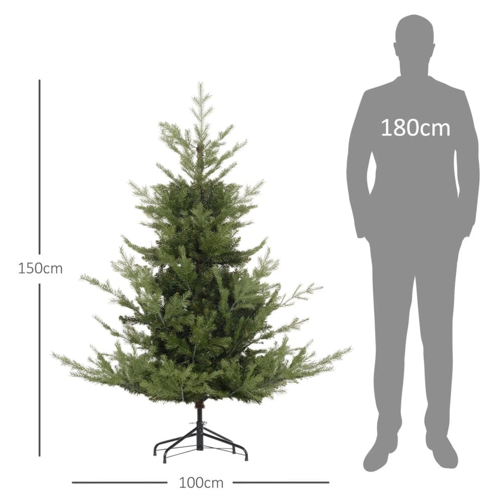 Künstlicher Weihnachtsbaum Christbaum 150cm 1942 Spitzen naturgetreu & realistisch