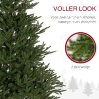 Künstlicher Weihnachtsbaum Christbaum 180cm 2380 Spitzen Grün