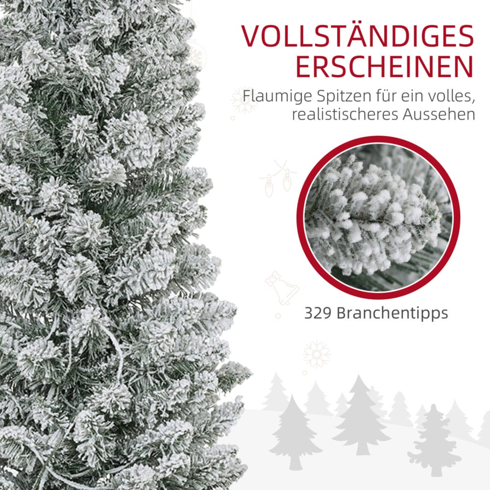 Künstlicher Weihnachtsbaum Christbaum 180cm 329 Spitzen 150 LEDs