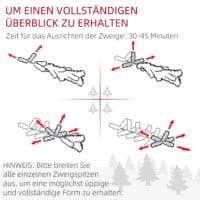 Künstlicher Weihnachtsbaum Christbaum 180cm 467 Spitzen