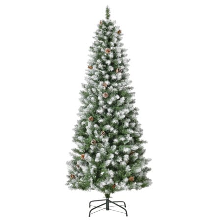 Künstlicher Weihnachtsbaum Christbaum 180cm 630 Spitzen mit Kunstschnee