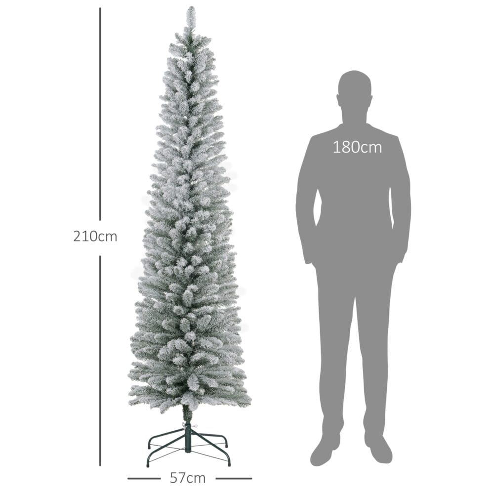 Künstlicher Weihnachtsbaum Christbaum 210cm 405 Spitzen 180 LEDs