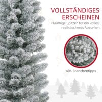 Künstlicher Weihnachtsbaum Christbaum 210cm 405 Spitzen 180 LEDs