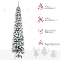 Künstlicher Weihnachtsbaum Christbaum 210cm 490 Spitzen mit Kunstschnee