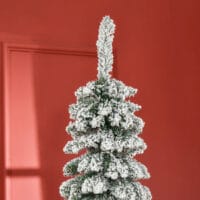 Künstlicher Weihnachtsbaum Christbaum 210cm 490 Spitzen mit Kunstschnee