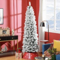 Künstlicher Weihnachtsbaum Christbaum 210cm 687 Spitzen mit Kunstschnee