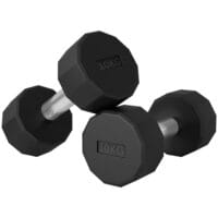 Kurzhantel-Set 20 kg für Krafttraining, ergonomische Kurzhanteln mit rutschfestem Griff.