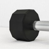Rutschfestes Kurzhantel-Set 10kg aus Metall in Schwarz.
