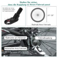 Gelber 2-in-1 Lastenanhänger mit 40kg Traglast und Bremse, ideal für Fahrradtouren und Transportaufgaben.