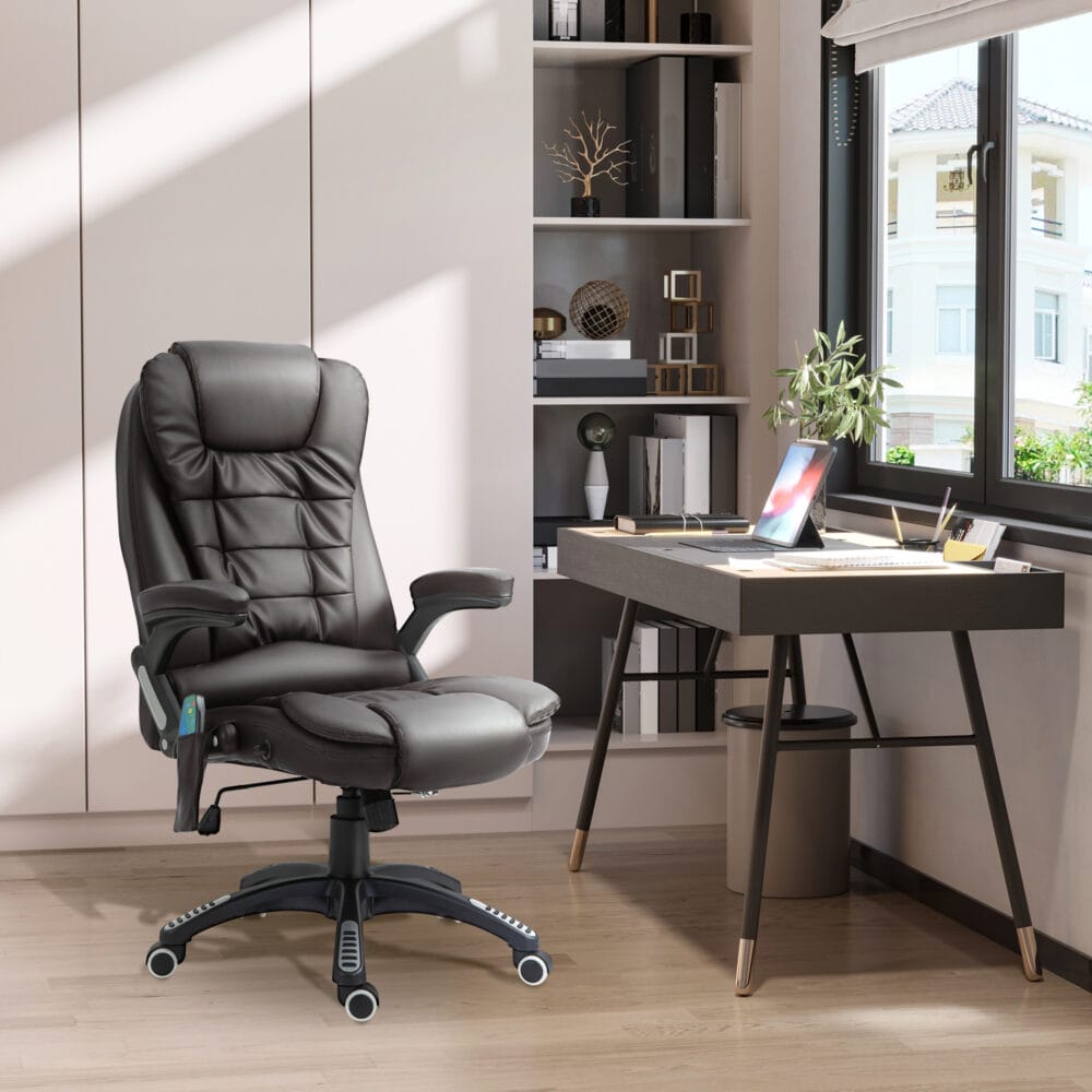 Massagesessel Bürostuhl 6-Punkt Massage Wärmefunktion – Produktfoto zeigt modernes Design, hochwertige Materialien und funktionale Eigenschaften ideal für Wohn- oder Arbeitsbereiche. Perfekt als Einrichtungsinspiration oder zur Produktpräsentation in einem Onlineshop.