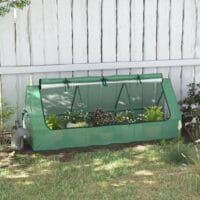 Mini-Gewächshaus UV-beständig, ideal für Pflanzenanzucht, Farbe Grün.