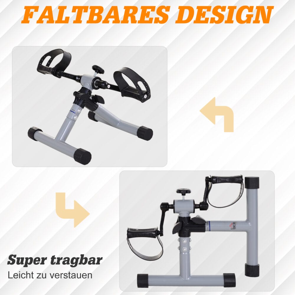 Faltbarer Mini-Heimtrainer Beintrainer für Fitness.